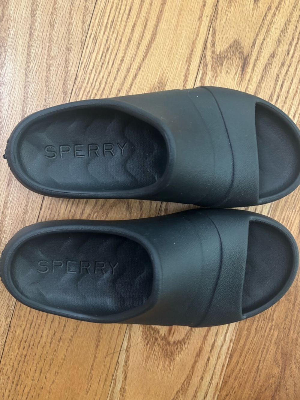 Sperry Black Slip-On Slide Sandals